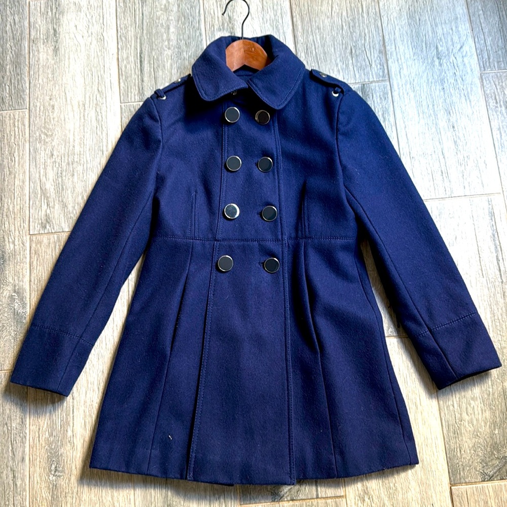 Kenneth Cole Navy Blue Double Breasted Peacoat